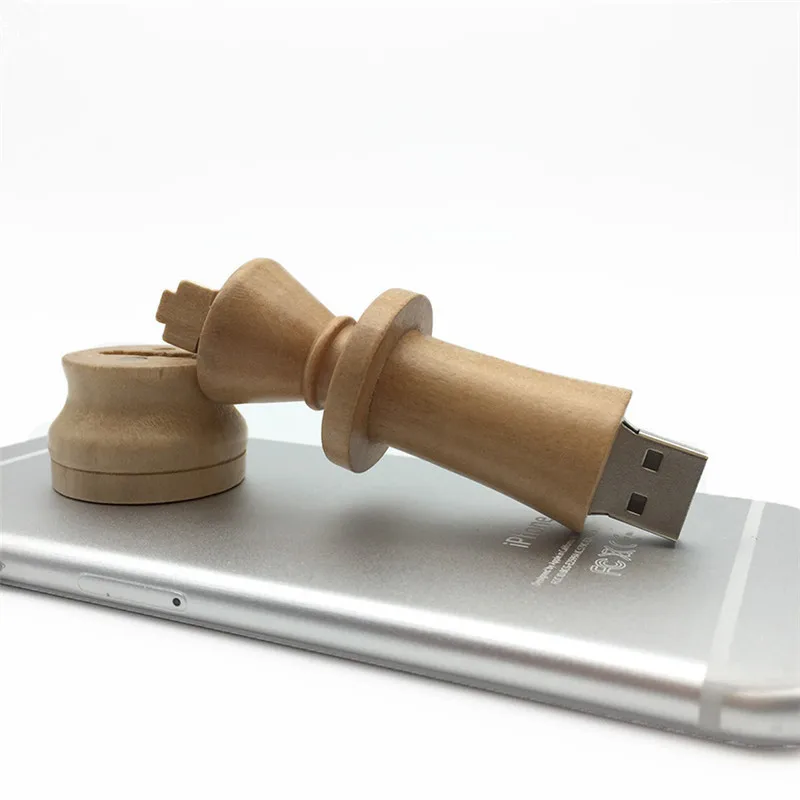creative usb flash drive 128GB usb 2.0 pen drive 64gb 32gb usb stick 4gb 8GB 16GB pendrive key Wooden International chess gift