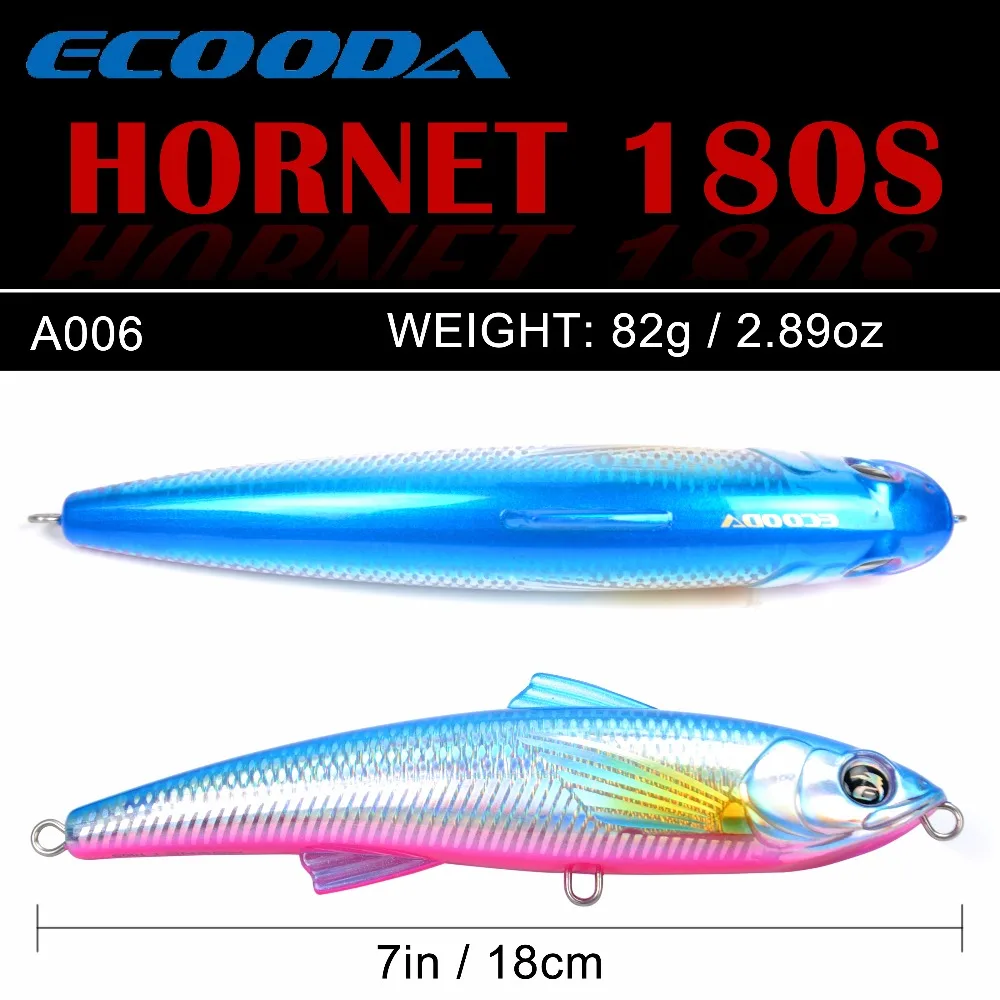 Рыболовный Поппер Ecooda Hornet 180 мм 82 г приманка для морской рыбалки троллинговая