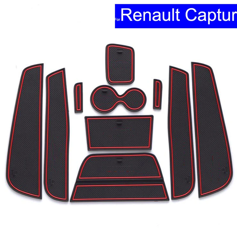 Автомобильный коврик для двери слот ворот подставка чашки подходит Renault Captur 2013 2017