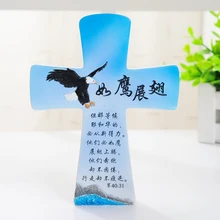 1 шт. христианские подарки 3D Смола крест украшения, как орлы распределяют крылья
