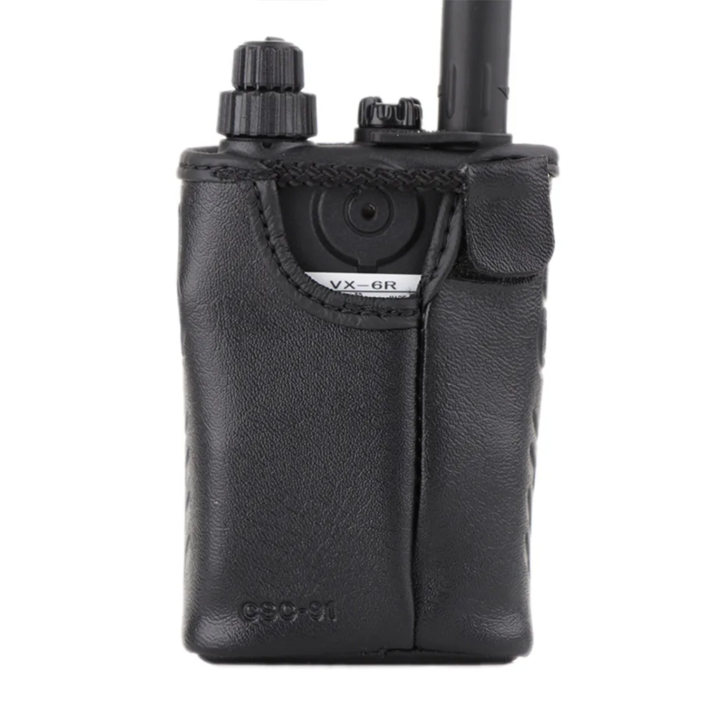 Подходит для YAESU VX6R Walkie Talkie VX-6R двухстороннее радио кожаный чехол CSC-91 чехол