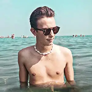 Женское колье чокер Bright Moon Cowrie Гавайское Ожерелье с жемчугом регулируемое