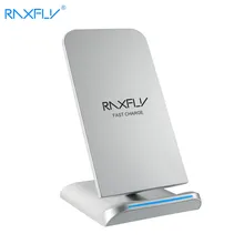 RAXFLY Qi Беспроводной Зарядное устройство для samsung Galaxy S9 плюс S9 S8 S7 S6 Edge Note для девочек от 5 до 8 лет быстрое зарядное устройство для док-станции для iPhone X 8 плюс 8