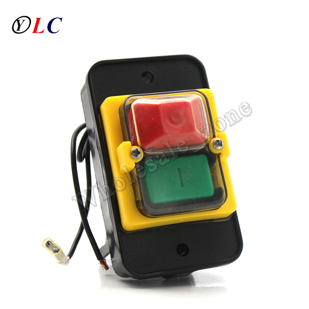 

Kedu JD2 220V 8 Pins Waterproof Electromagnetic On Off Push Button Switch / Three Groups Contact Garden Power Mechanical Tools