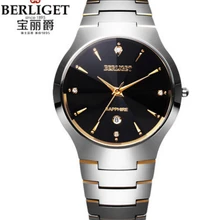 NOBOX мужские часы BERLIGET из вольфрамовой стали 50 м, наручные часы BERLIGET из вольфрамовой стали