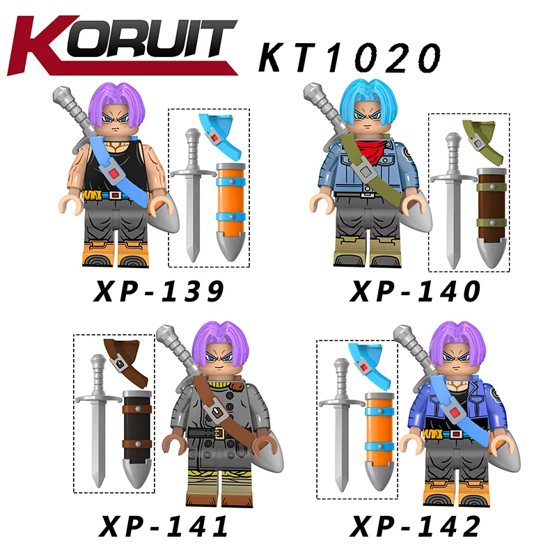

DR. DONG 40PCS/LOT LEGOING Sadragon Ball Torankusu Vegeta Anime Goku Tien Shinhan Building Blocks Bricks Children Toys KT1020