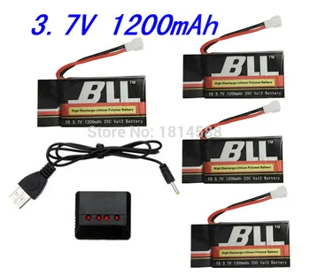 

SYMA X5SW X5SC X5S X5SC-1 M18 H5P RC quadcopter 3.7v 1200mah upgrade 4pcs Li-polymer battery charger