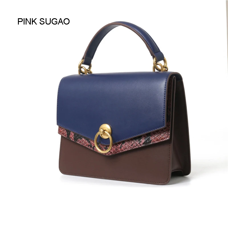 

Pink sugao designer women handbags luxury fashion genuine leather crossbody handbag Two-tone famous brand shoulder bags casual