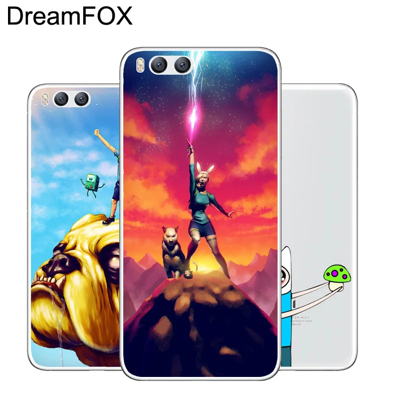DREAMFOX M307 Adventure Time Soft TPU Silicone Case Cover For Xiaomi Mi Note 2 3 4 5 6 8 SE M5 4C 4S 5C 5S 5X 6X A1 Plus |