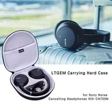 LTGEM EVA Black Carrying Hard Case for Sony Noise Cancelling Headphones WH CH700N