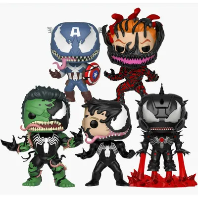 FUNKO POP фигура Венома игрушки Venomized CARNAGE Халк Капитан Америка Железный человек