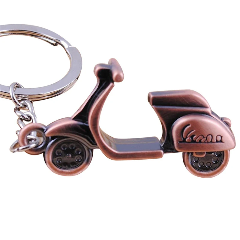 Hot Sale High Quality Antique Bronze Plated Vespa Motorbike Key Chain