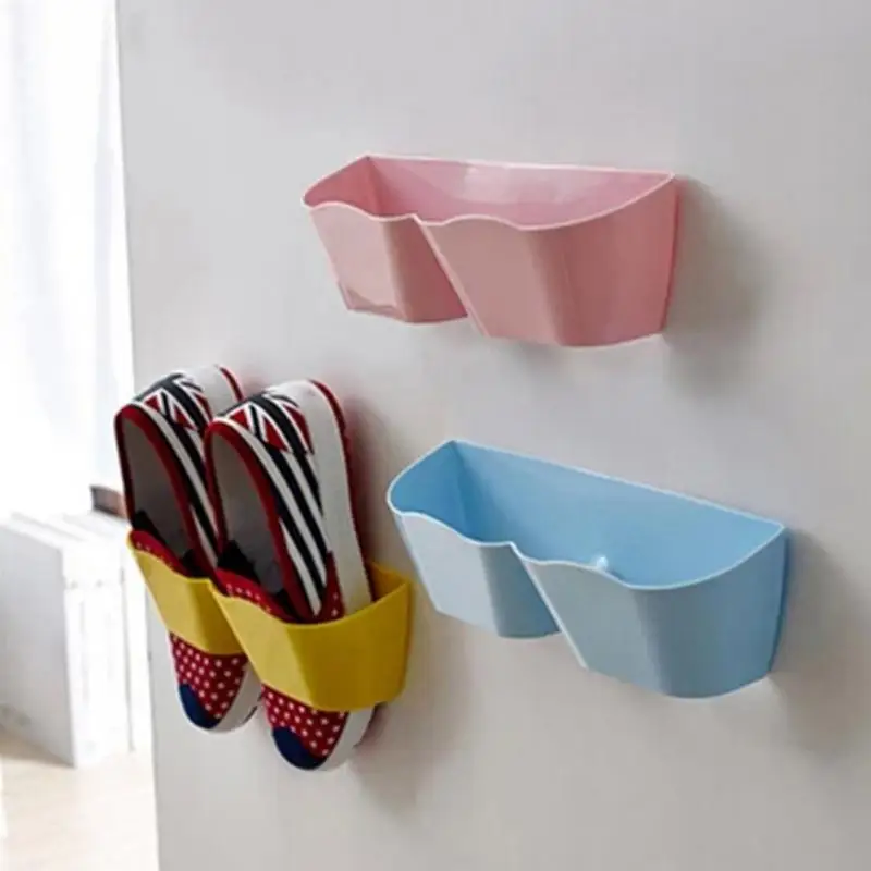 الجدار شنقا الأحذية تخزين حامل البلاستيك رفوف يقف مخزن مجلس الوزراء الباب المأوى المنزلية غرفة المعيشة رف عشوائي اللون