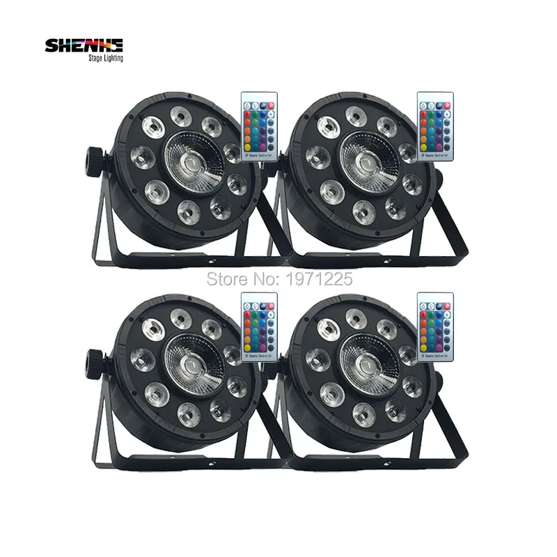 

(4pcs) Wireless Remote Control LED Par High Power Supply 9x10W+30W RGB 3IN1 Professional Stage Lighting Fast Shipping