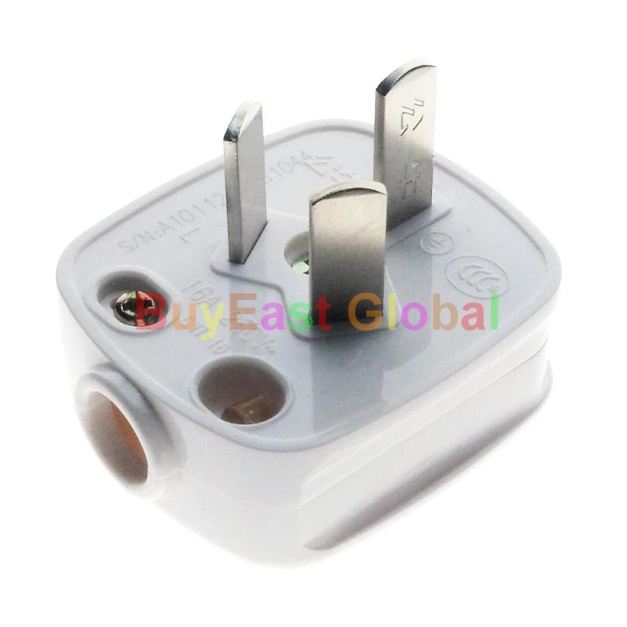 

China 16A 3-Flat Pin Male Main Power Plug AC100~250V 16A (Work With Xiaomi smart companion)