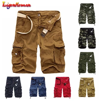 

Summer Hot Sale Camo Men Cargo Shorts Board Shorts Men Short Pants Brand Clothing Comfortable Men Cool Camouflage Cotton Casual