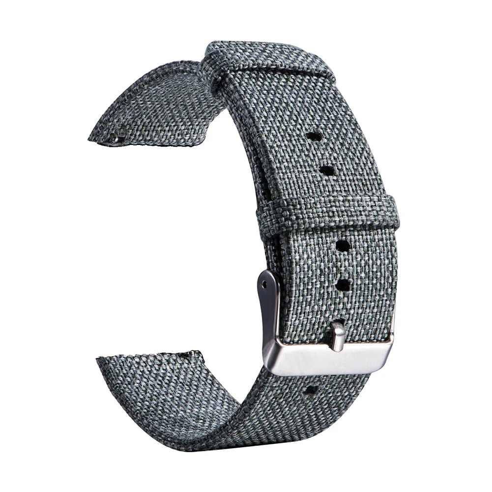 

22mm Replacement Pin Buckle For Gear Wrist Strap Watch Strap Nylon Canvas Unisex Universal Adjustable Watch Belt