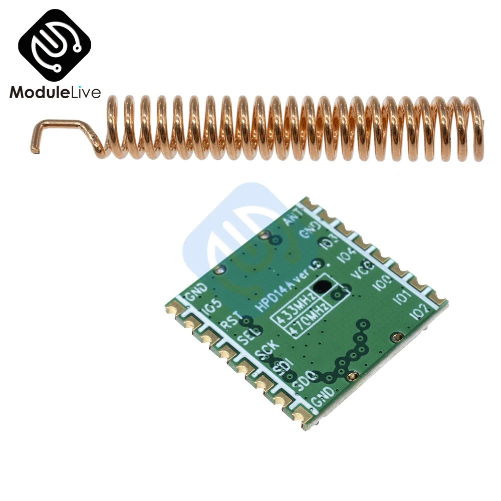 

SX1278 Long Distance RF Wireless Module SPI 433 433Mhz LoRa Temperature Sensor Module For Arduino DRF1278F