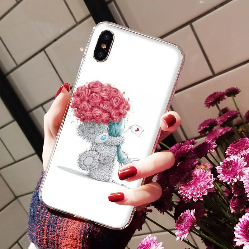 Babaite Tatty Teddy Bear Me To You Мягкий силиконовый прозрачный чехол для телефона для iPhone X XS MAX 6 6s 7 7plus 8 8Plus 5 5S SE XR - Цвет: A6