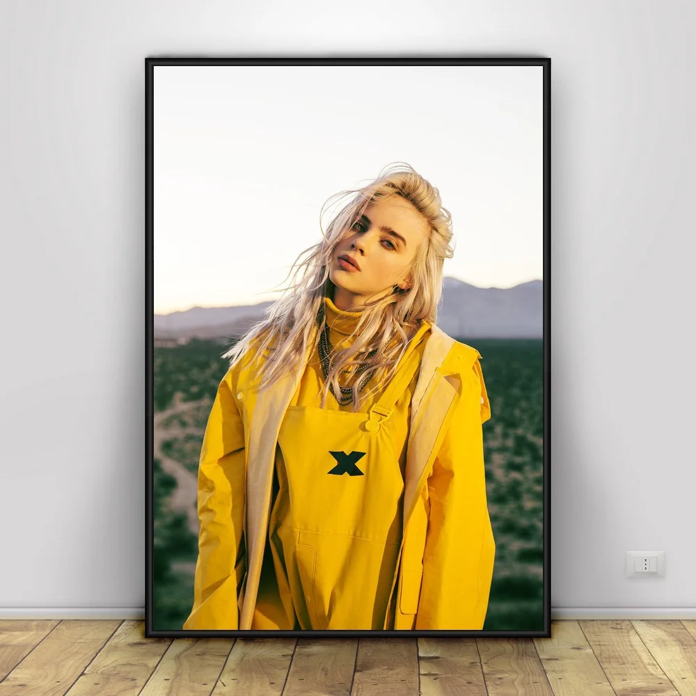 Billie Eilish художественный Шелковый плакат домашний декор 12x18 20X30 дюймов