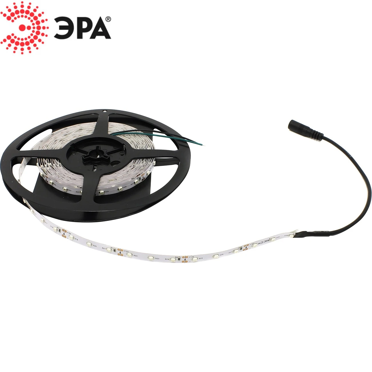 Светодиодная лента ЭРА LS3528-60LED-IP20-G-5m (50/1000, 5 метров, зеленый свет)