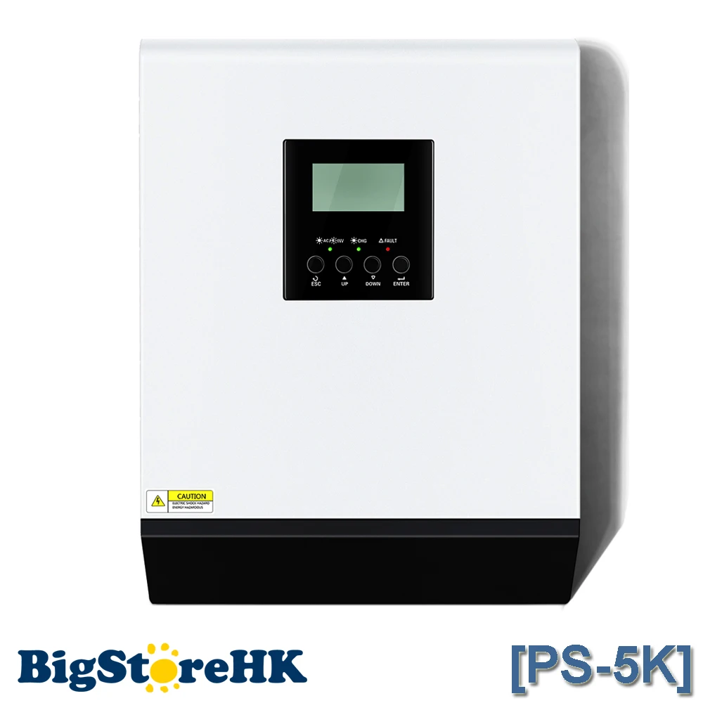 5KVA Pure Sine Wave Inverter with Solar Panel PWM Battery Charge Regulator Hybrid Inverter 48VDC