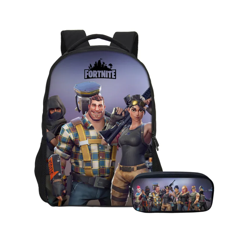 

VEEVANV New 2pcs/Set School Bookbags Anime Fortnite Battle Royale Men Laptop Backpacks Cool Children Mochila Travel Shoulder Bag