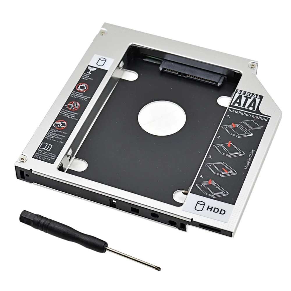 

SATA to IDE 2nd HDD Caddy 12.7mm 2.5" SSD HDD Case Enclosure Customized for Dell D600 D610 D620 D630 D810 D820 D830 CD/DVD-ROM