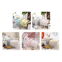 MrY комплекты хлопкового постельного белья, Комплект постельного белья с рисунком из мультфильма, Комплект постельного белья, включает наволочку, простыню, пододеяльник без наполнителя