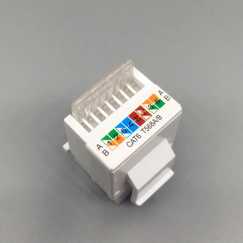 CAT6 RJ45 вставной Keystone гигабитный сетевой соединитель стандарт T568A/B сетевой модуль Слот для интернет-сети Ethernet C