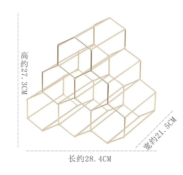 1 шт. геометрический металлический держатель для вина простой бытовой стеллаж для виноградного вина Ресторан гостиная бар винный шкаф витрина для вина JL 213