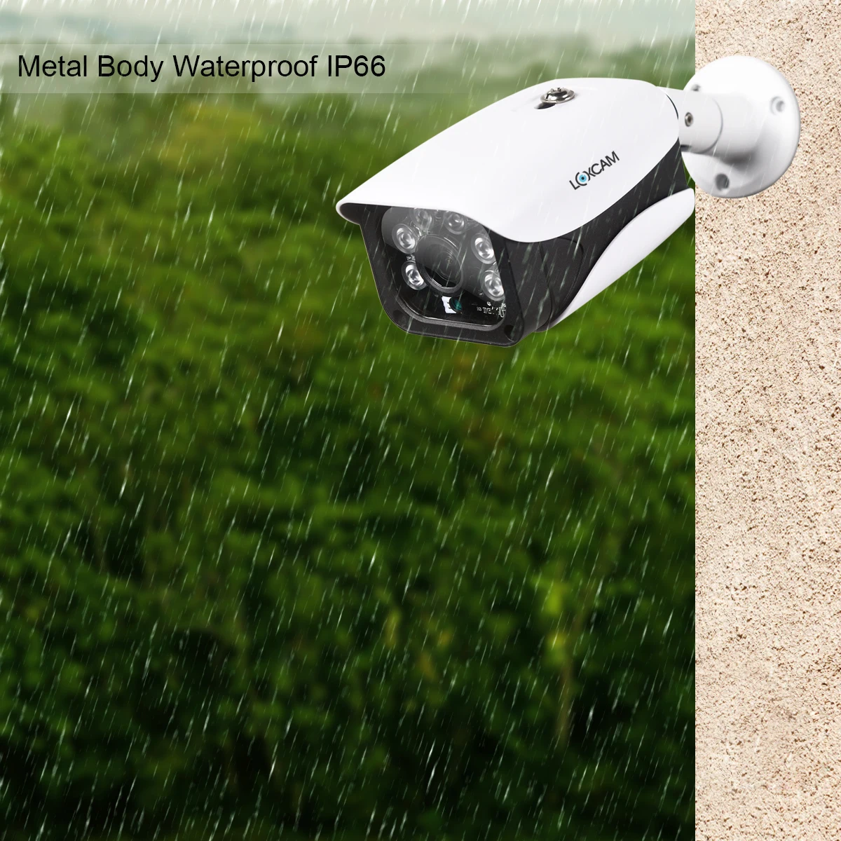 LOXCAM H.265 2MP/4MP 2592*1520 сетевая ip камера 48V POE безопасность наружная Водонепроницаемая
