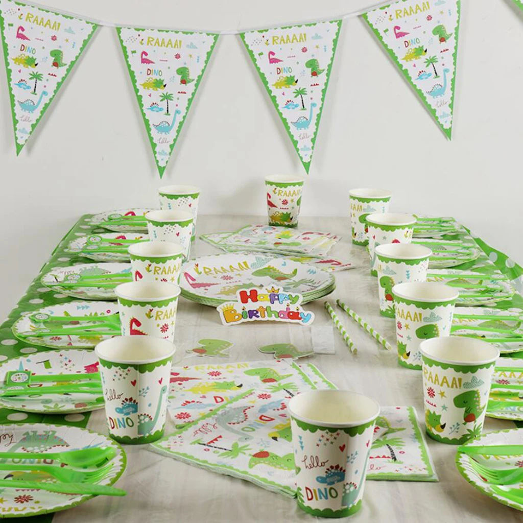 

12 Pieces Cartoon Dinosaur Birthday Baby Shower Party Supplies Disposable Paper Cups Juice Cup Decoration Tableware