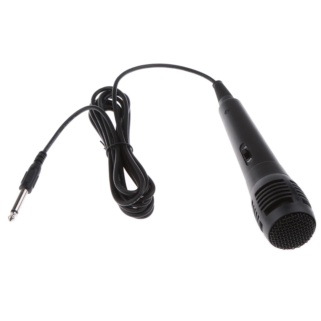 Wired 6.35mm Vocal Dynamic Microphone Instrument Mic for Karaoke Voice Recording
