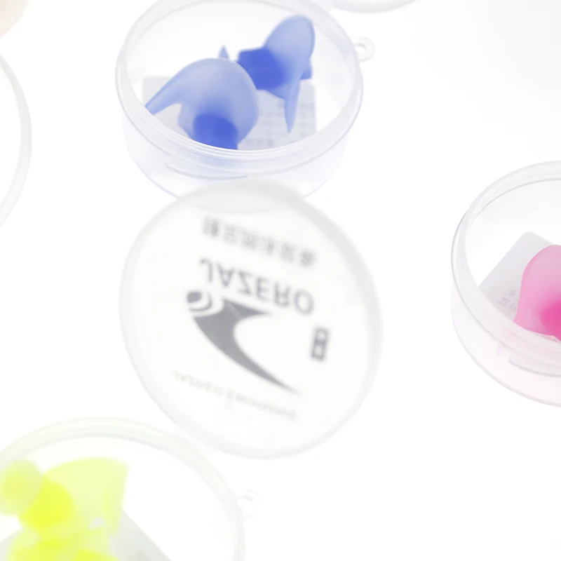 JAZERO Silicone Soft Ear Plugs Earplugs Swimming Colorful Earplugs For Swimming Water Sports Swimming Accessories Comfortable