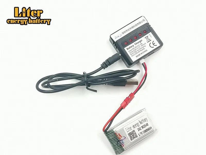 3 7 V 1000mAh 902540 25c LiPo батарея для SYMA X5hw x5hc RC Drone Quadcopter + AC 5in1 зарядное устройство