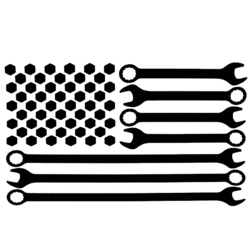 Download Mechanic Flag Vinyl Decal Sticker Car Mech Steampunk Truck ...