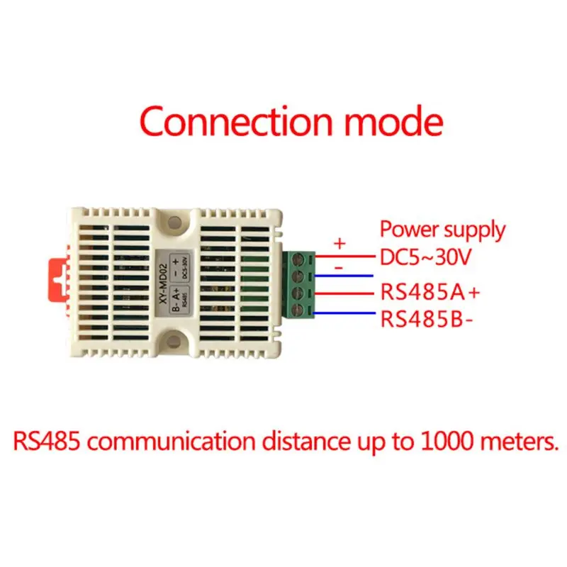 

Temperature & Humidity Transmitter SHT20 Sensor High Precision Monitoring Modbus RS485