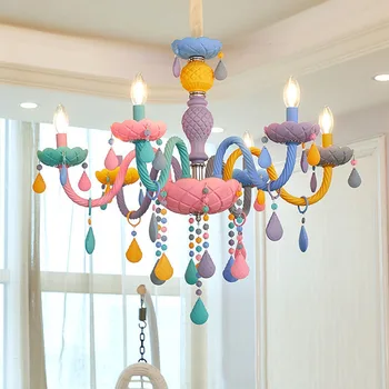 

Modern Creative hanging lamp design by yourself colorful LED Pendant Lights For Living room Kitchen Nordic simple pendant light