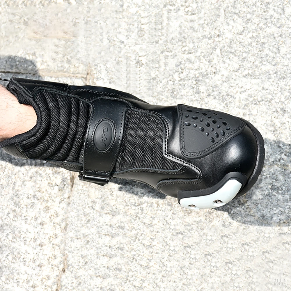 AMU/кожаные мотоциклетные ботинки; мужские мотоциклетные ботинки для мотокросса; обувь в байкерском стиле с защитой; дышащие ботинки в байкерском стиле