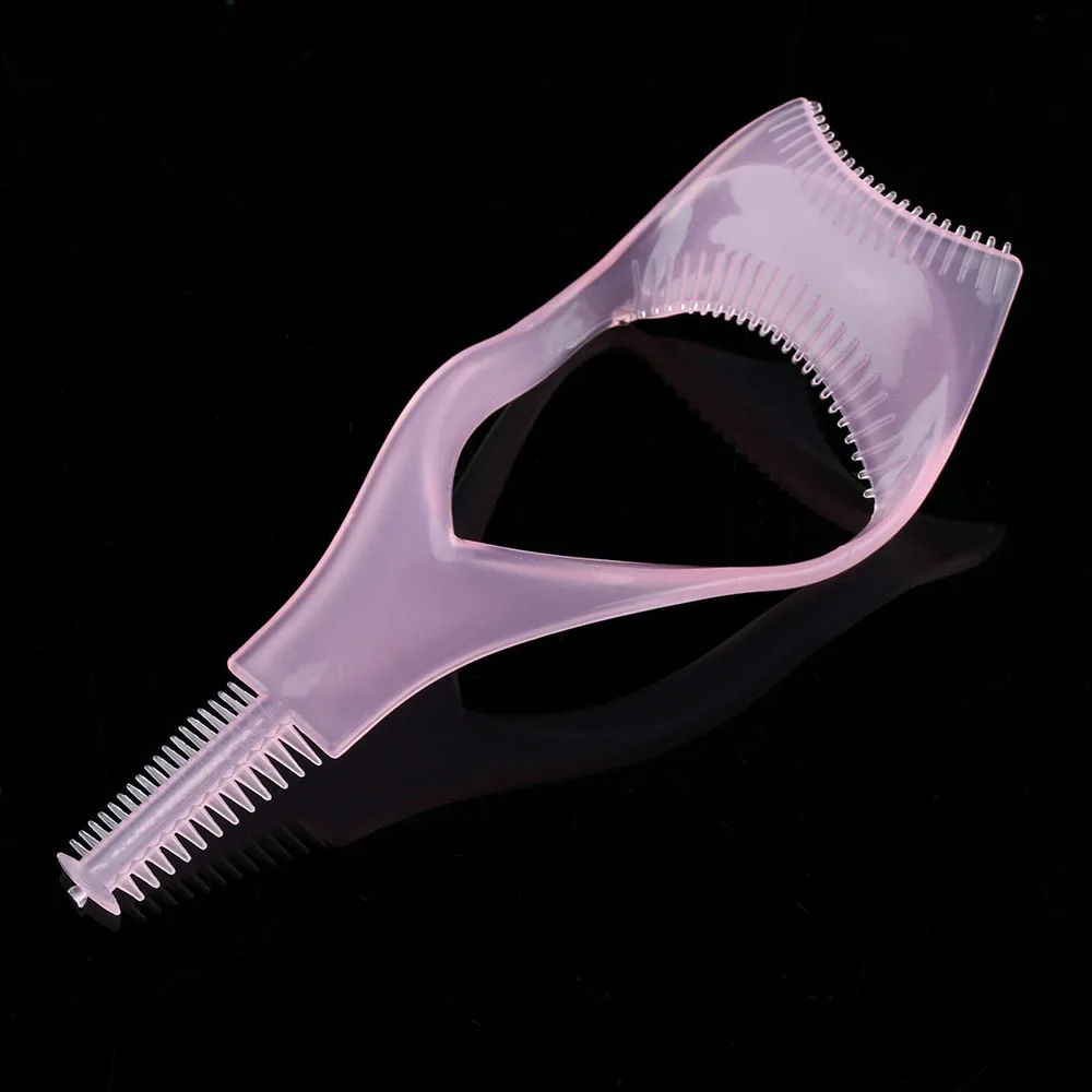 

1PC Practical 3 IN 1 Cosmetic Makeup Eye Beauty Long Fake Mascara Applicator Guide Comb Eyelash Curler Cosmetic Make Up Tools