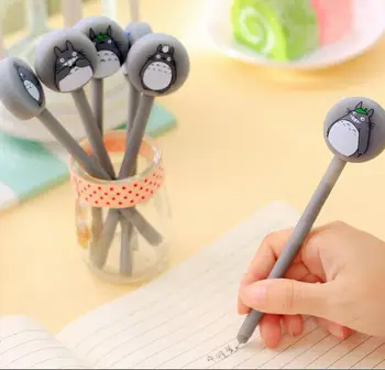 

Cartoon cute chinchillas flat head Gel Ink pen Pen Pen Stationery shop wholesale student prizes small gifts 13pcs