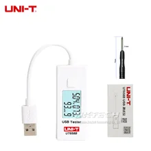 UNI-T UT658 UT658B USB Тестер Вольтметр Амперметр телефона Tablet Мощность безопасности цифровой ЖК-дисплей Вольт монитор вертушек Ёмкость 9 В 3A