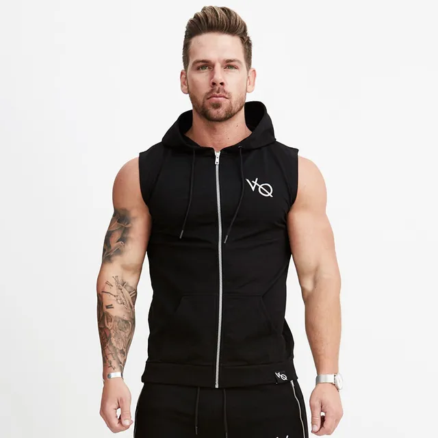 Brand Mens Tank top Sweatshirt Hoodies Clothing Hooded Vest Tank Top