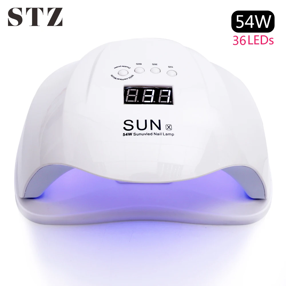 

STZ Nail UV Led Lamp 58W Dryer Nail Drying Lamp Manicure Lacquer Gel Polish Lamps Machine Infrared Sensing Curing Tools SUNX