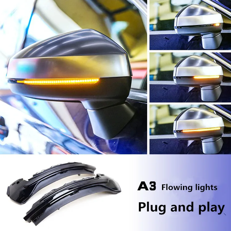 

For Audi A3 8V LED Flowing Rearview Mirror Turn light