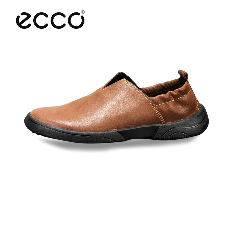 

Ecco 2019 Genuine Leather Slip Men Waterproof Casual Shoes Fashion Top Quality Driving Moccasins Men Breathable Flat Loafers