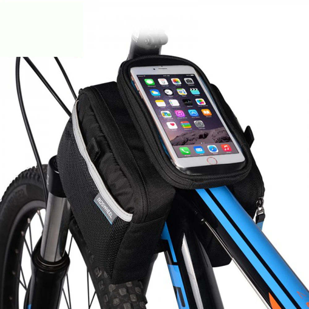 ROSWHEEL bike bag bicycle front top tube bag for 5.7 inch phone mtb