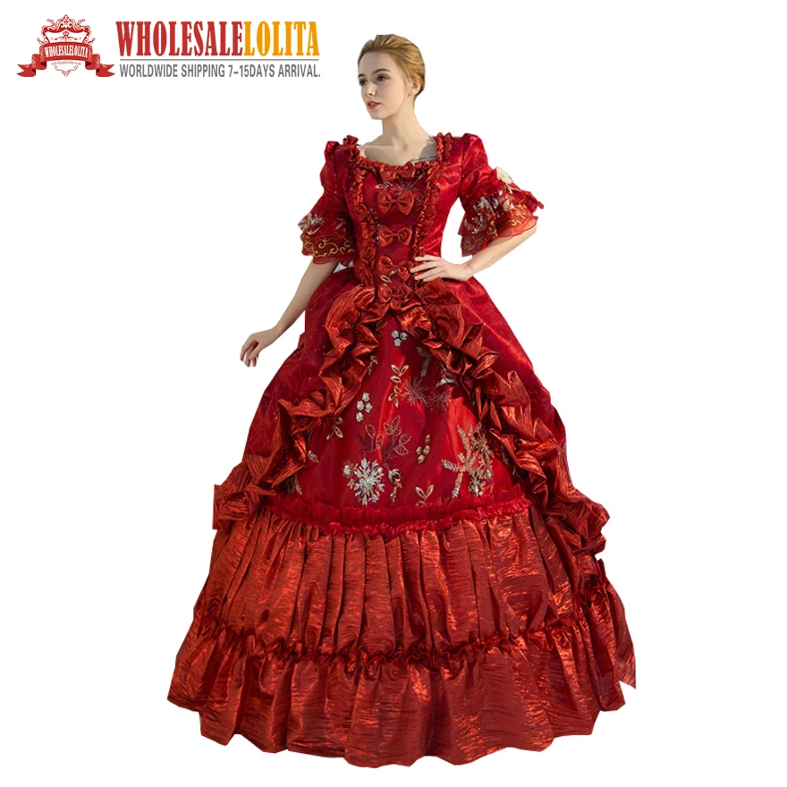 

Top Sale Gothic Victorian Dress Costumes Women's Rococo Ball Gown Women's Elegant Gothic Dress Costume