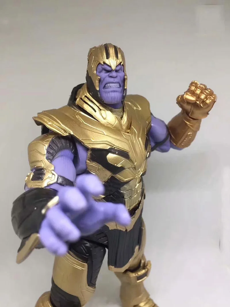 С принтами "Marvel", "Мстители", 4 завершающей СВЧ танос Figuarts фигурка Коллекционная модель игрушки куклы подарок